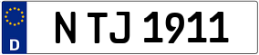 Trailer License Plate